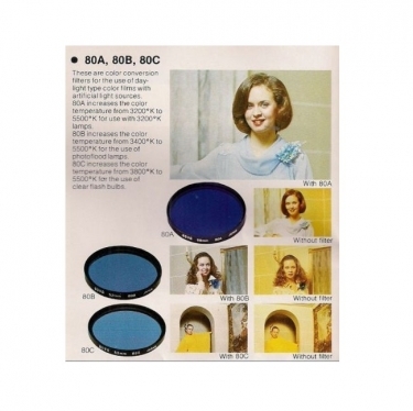 Hoya 58mm Standard 80B Blue Filter