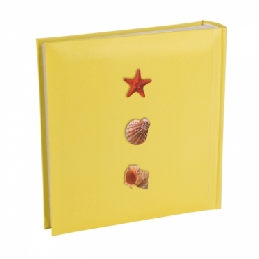 Kenro 6x4 Inch Sunshine Yellow Shell Holiday Memo Album 200