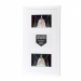 Kenro Senator White Triple Frame With Mat For 3 7x5-Inch Photos