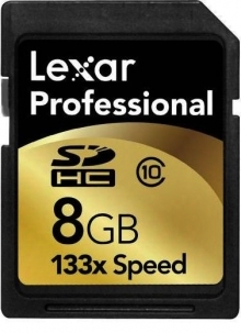 Lexar SDHC 8GB 133X Professional Memory Card