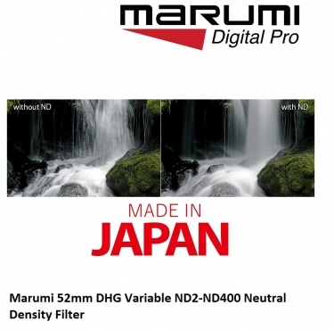 Marumi 52mm DHG Variable ND2-ND400 Neutral Density Filter Marumi 52mm DHG Variable ND2-ND400 Neutral Density Filter