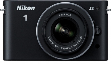 Nikon 1 Digital Camera J2 With 10-30mm and 30-110mm Lenses Black