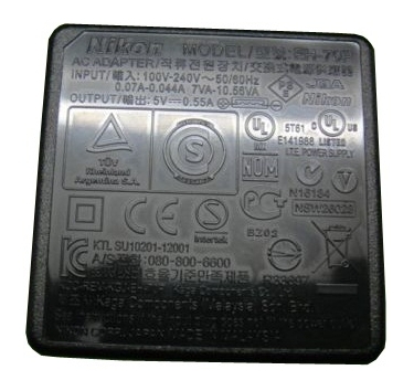 Nikon EH-70P Charging AC Adapter For EN-EL19 Battery Nikon EH-70P Charging AC Adapter For EN-EL19 Battery
