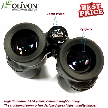 Olivon WP 8x42 Porro Prism Binocular