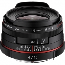 Pentax High Definition DA 15mm F4 ED AL Limited Lens (Black)