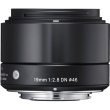 Sigma 19mm F/2.8 DN Lens For Micro Four Thirds Cameras - Black