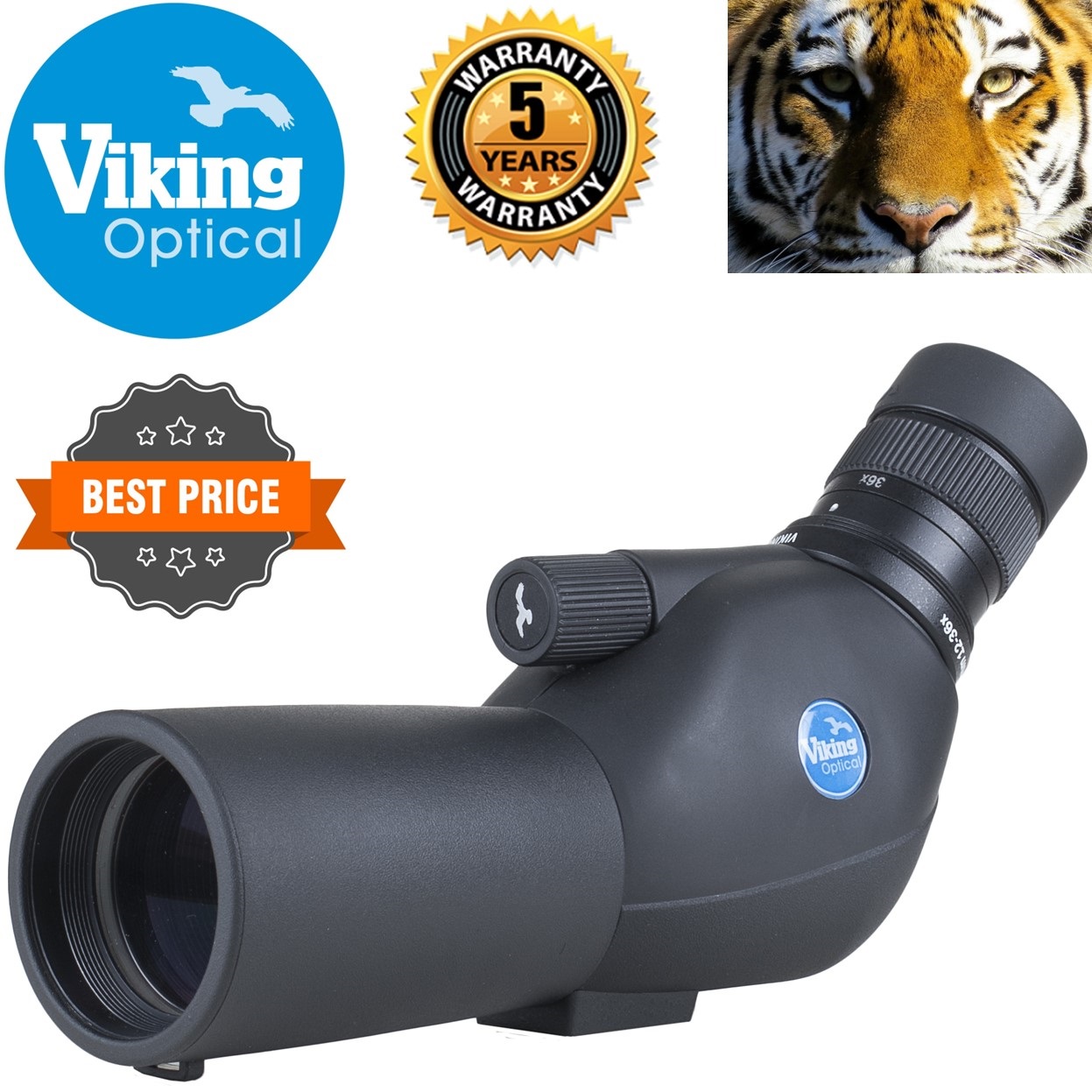 Viking 12-36x 50mm Swallow Compact Telescope