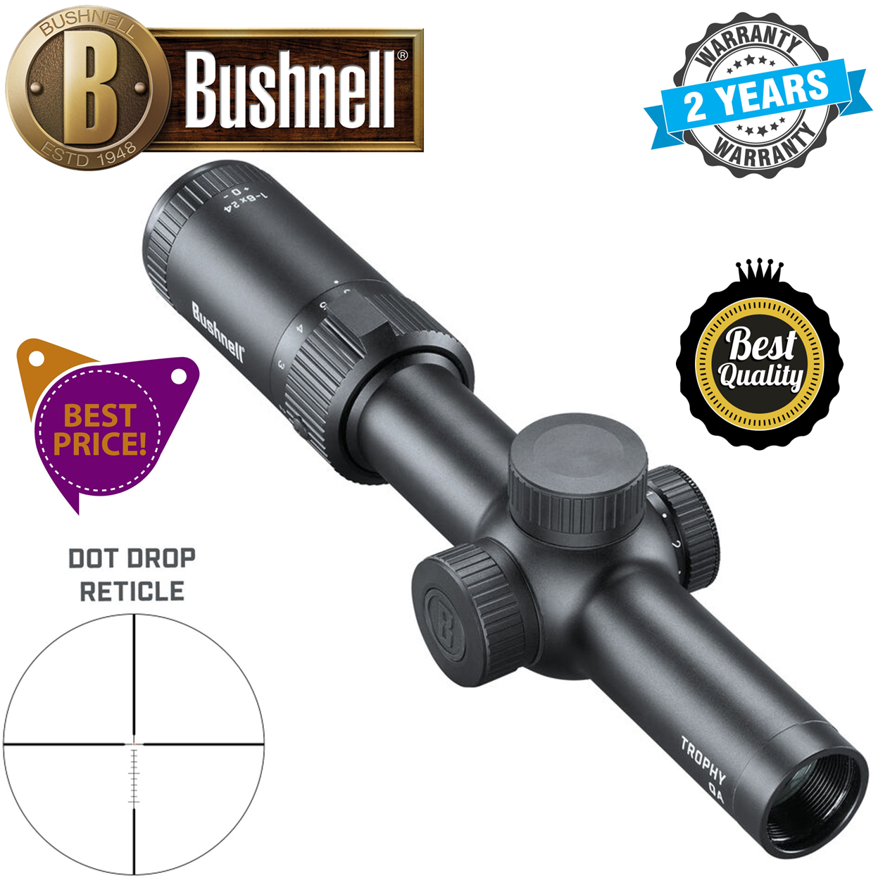 Bushnell Trophy Quick Acquisition 16x24 Riflescope