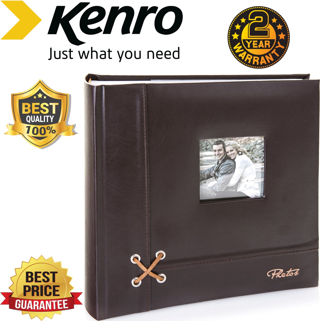 Kenro Piazza Memo Album 200 6x4 Inches Brown