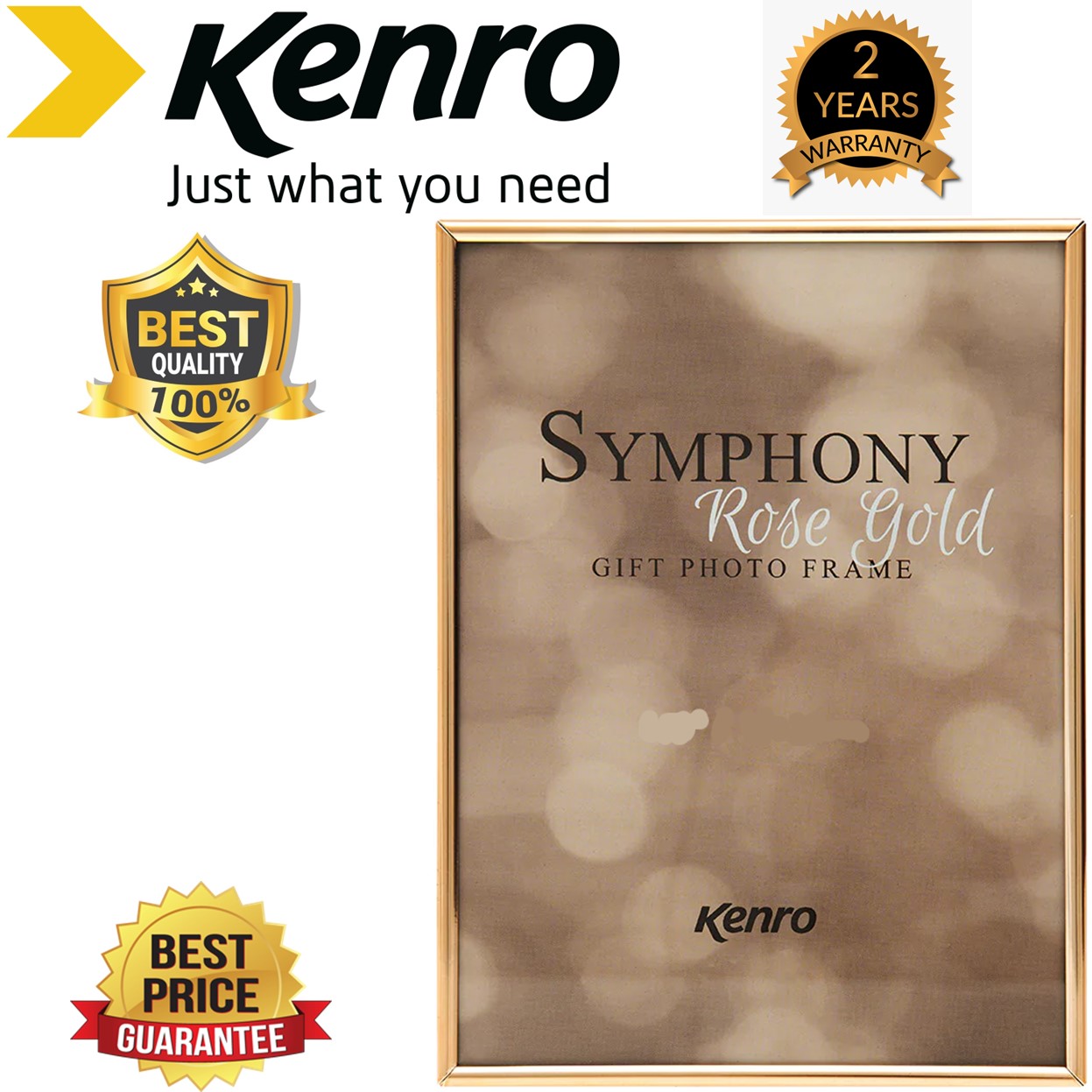 Kenro 7x5 Inches 13x18cm Symphony Classic Rose Gold Album
