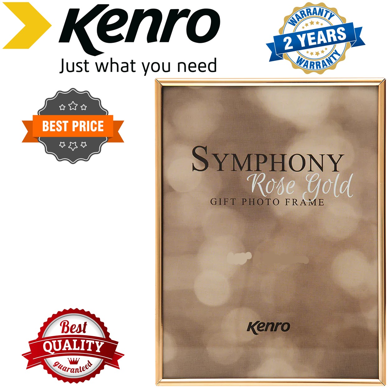 Kenro 6x4 Inches 10x15cm Symphony Classic Rose Gold Album