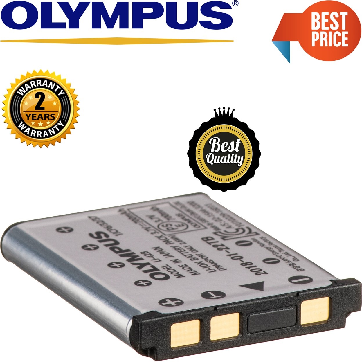 Olympus LI42B Rechargeable LithiumIon Battery (3.7V, 740mAh)