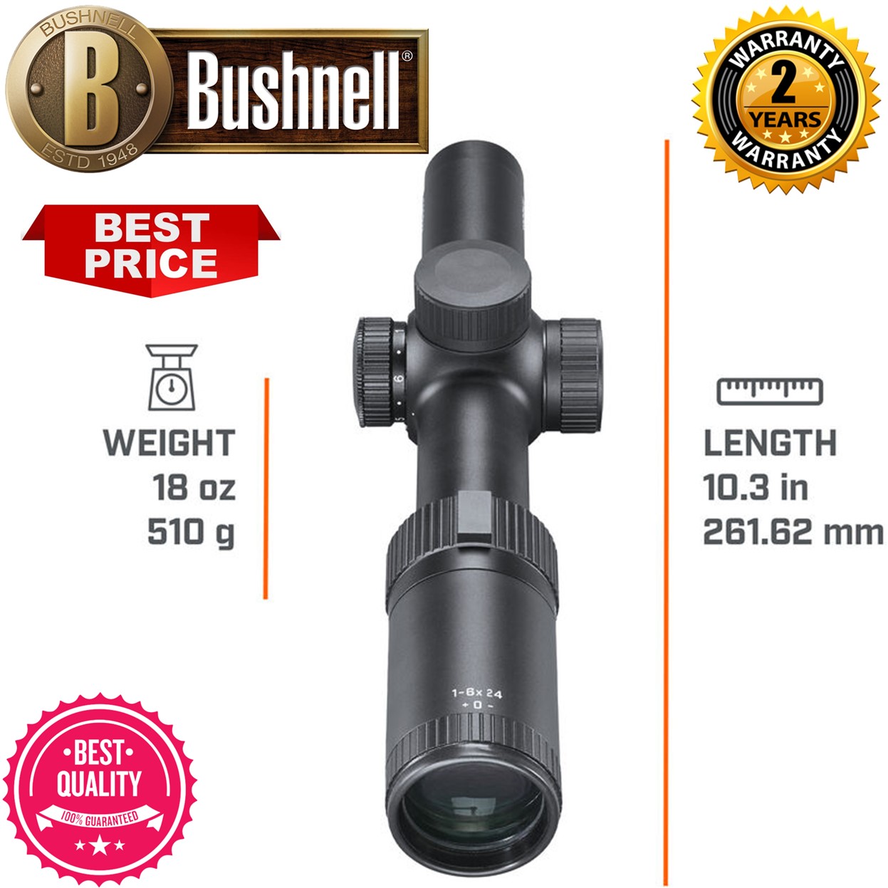 Bushnell Trophy Quick Acquisition 16x24 Riflescope