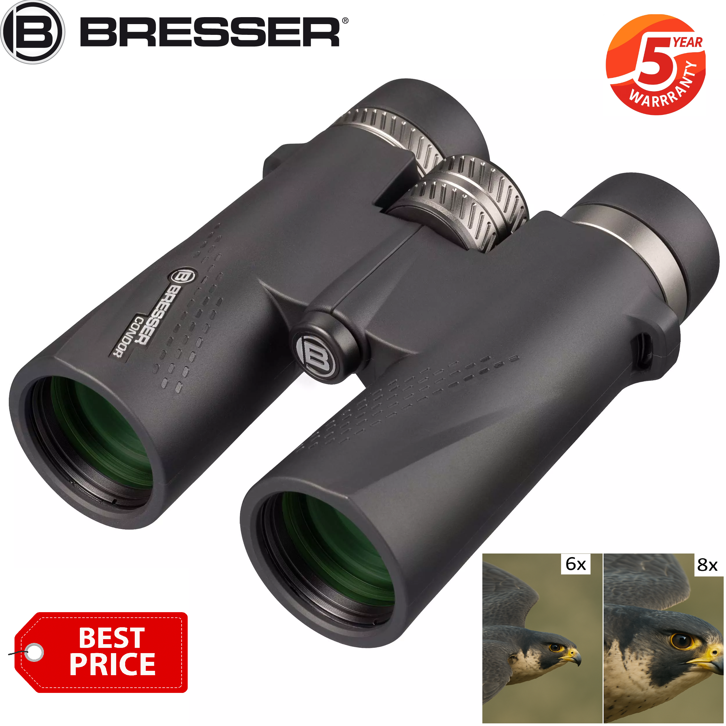 BRESSER Condor 8x42 Binocular UR Coating