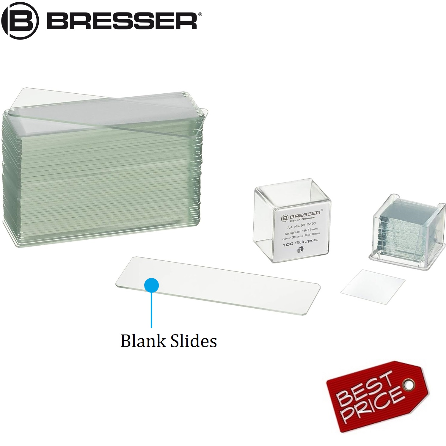 Bresser Cover Plates/Blank Slides (50/100)