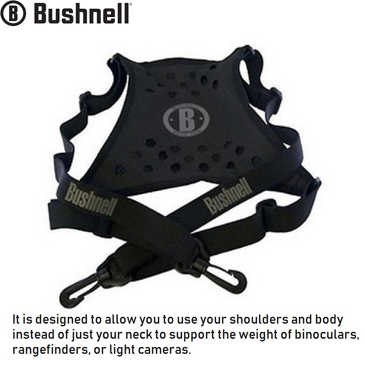 Bushnell 19125C Deluxe Binocular Harness Strap - Black