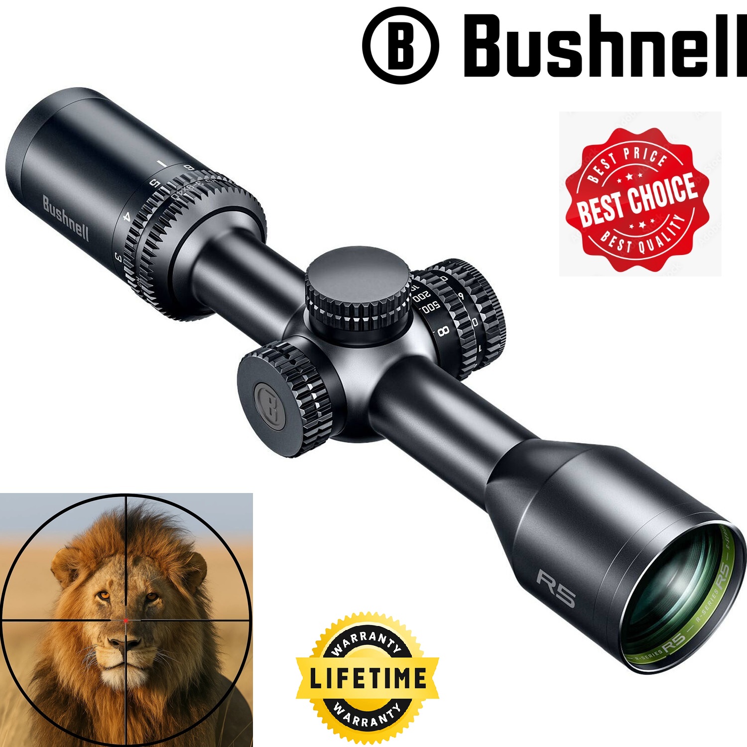 Bushnell 3-9x40 R5 Riflescope - Illuminated Multi-X Reticle