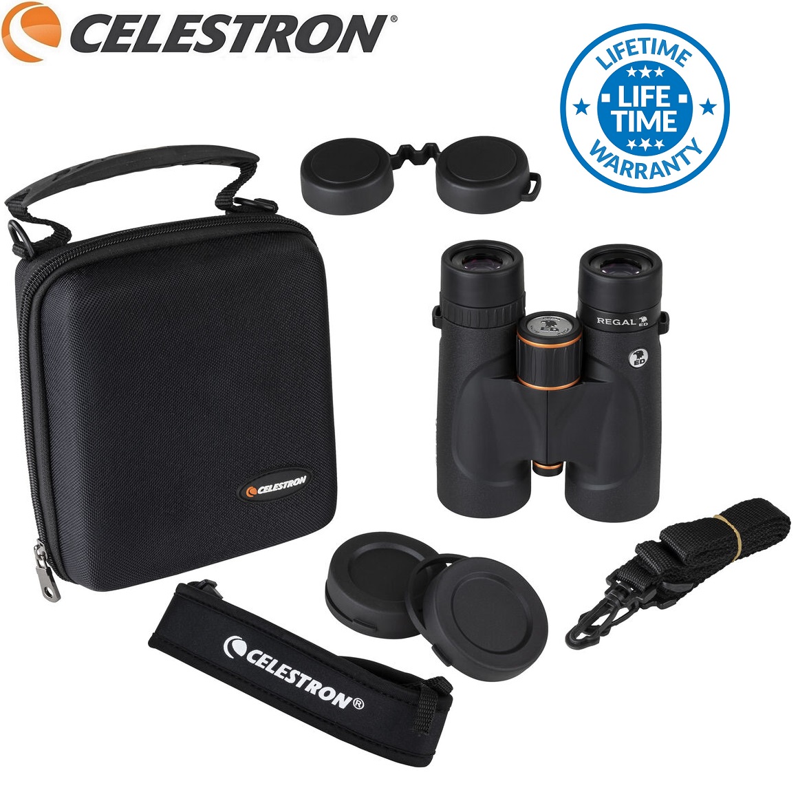 Celestron Flat Field 8x42 Regal ED Binocular