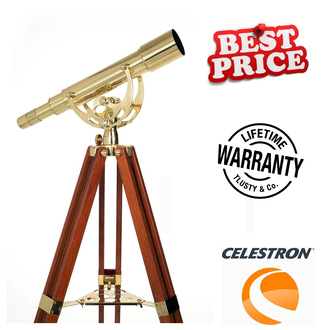 celestron ambassador 50 brass telescope