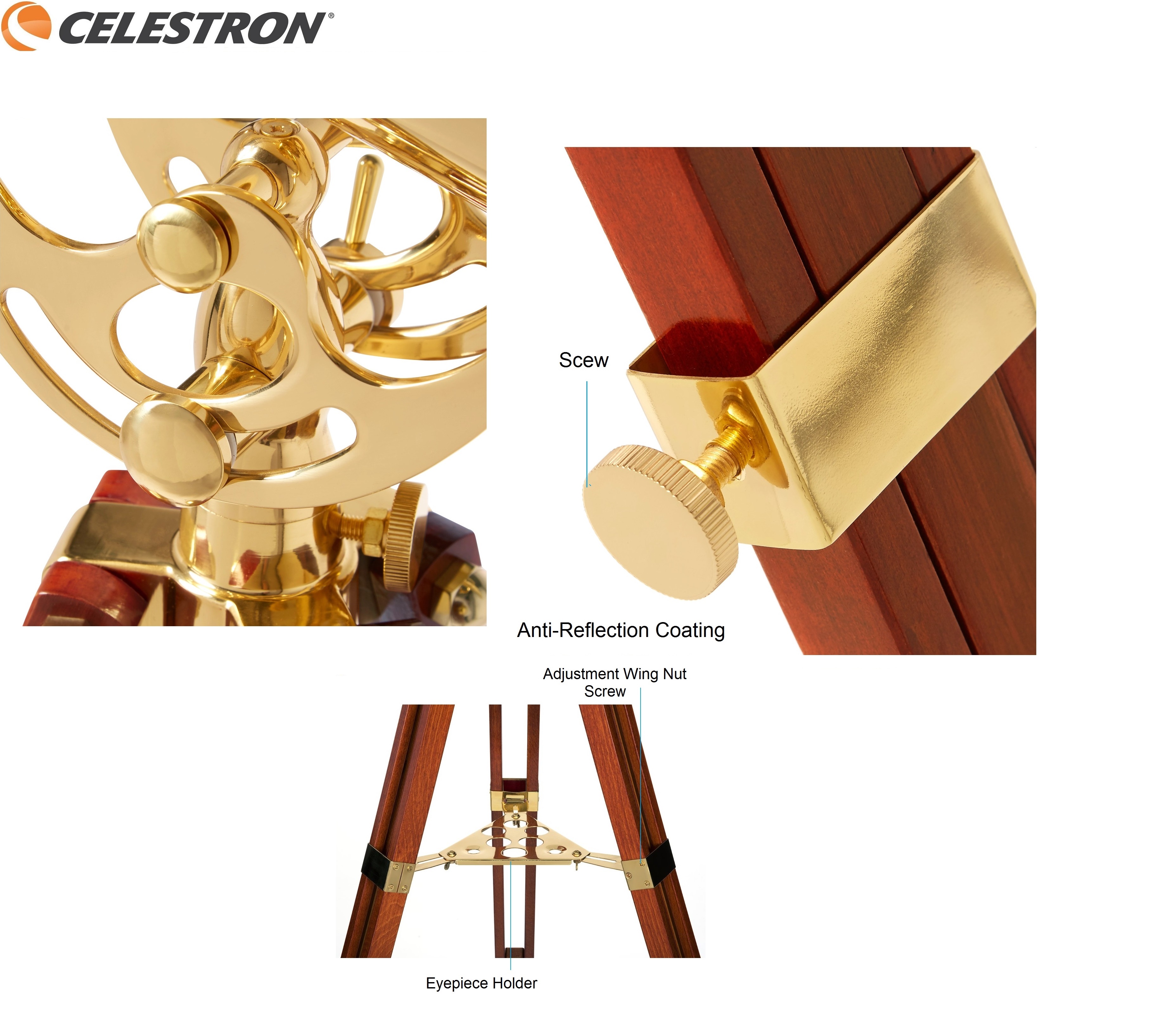 celestron ambassador 50 brass telescope