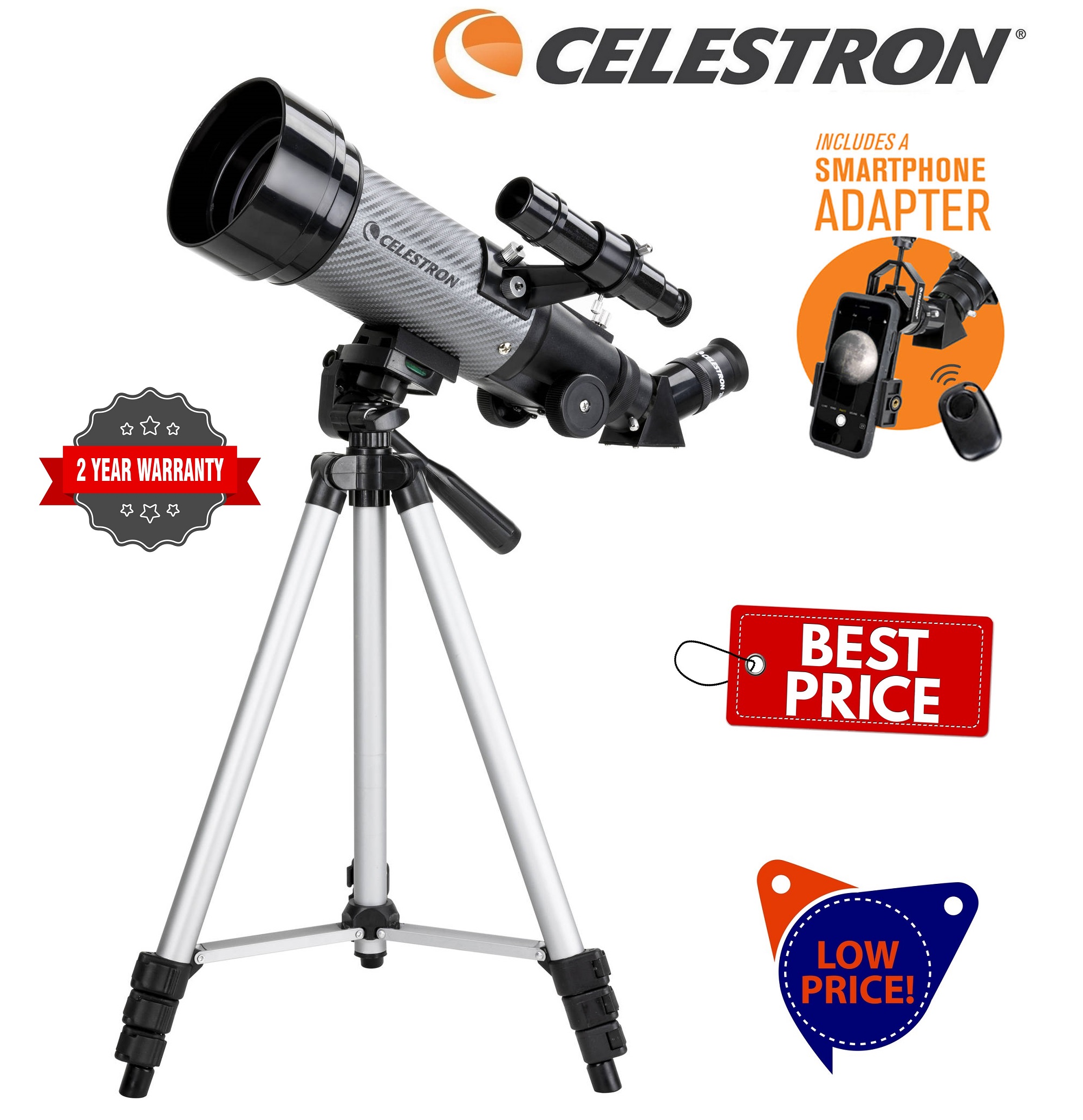 celestron 70mm travel scope dx portable refractor