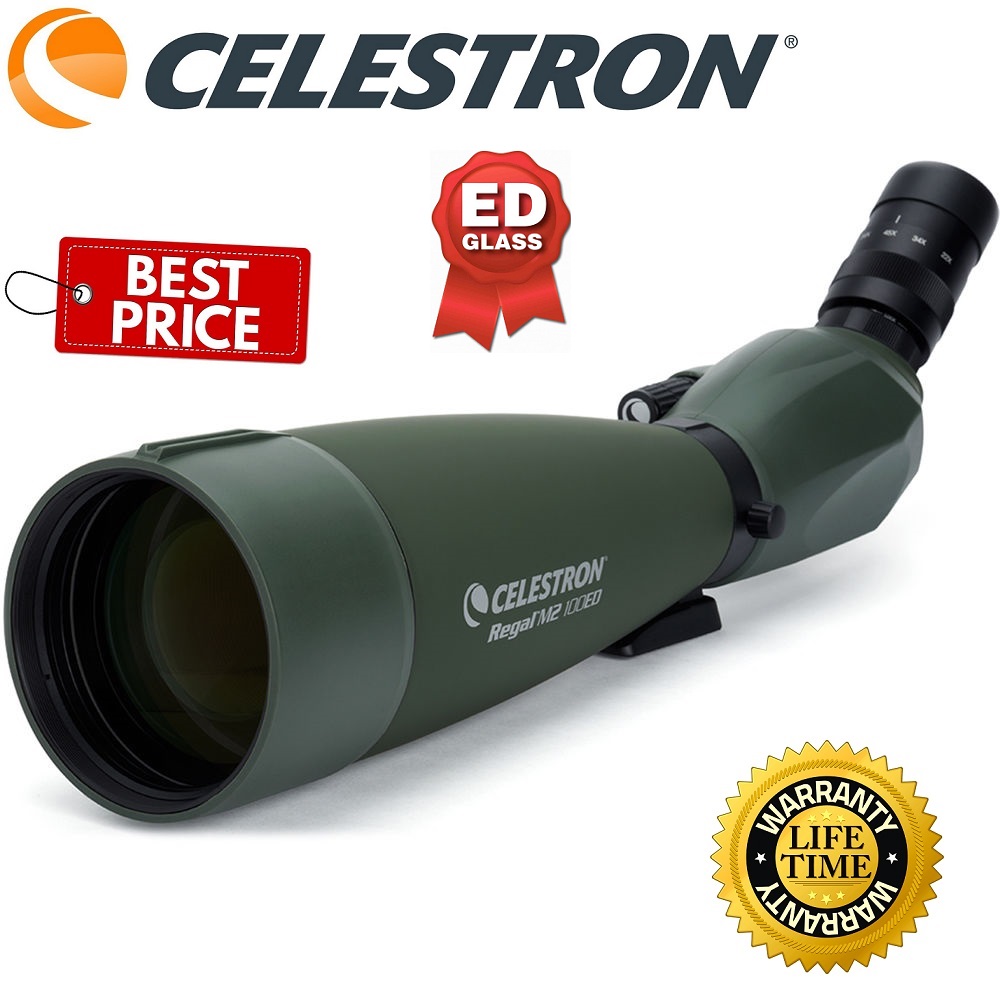 Celestron Regal M2 100ED Spotting Scope with 2267x Eyepiece (Angled