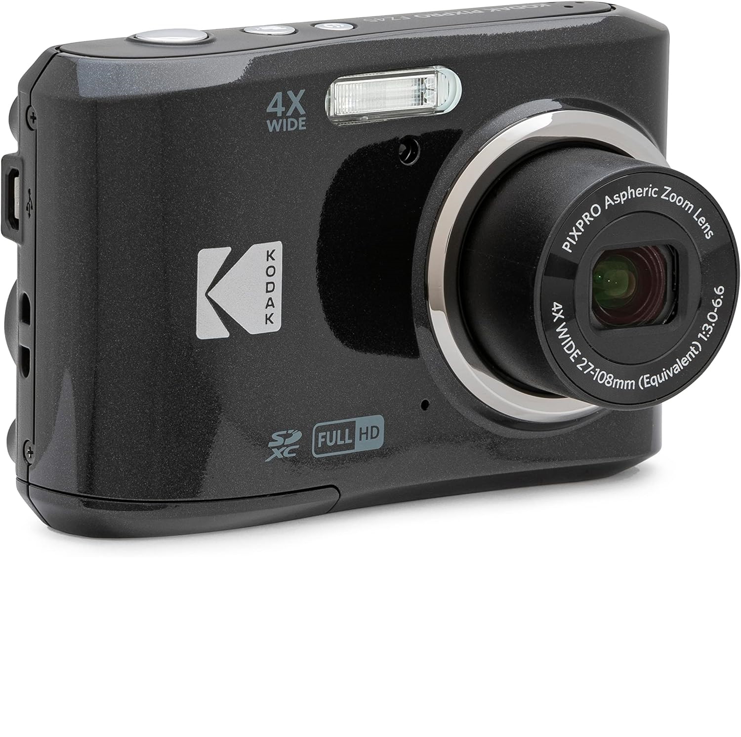 Kodak PIXPRO FZ45 16MP 4x Zoom Compact Camera Black Kit