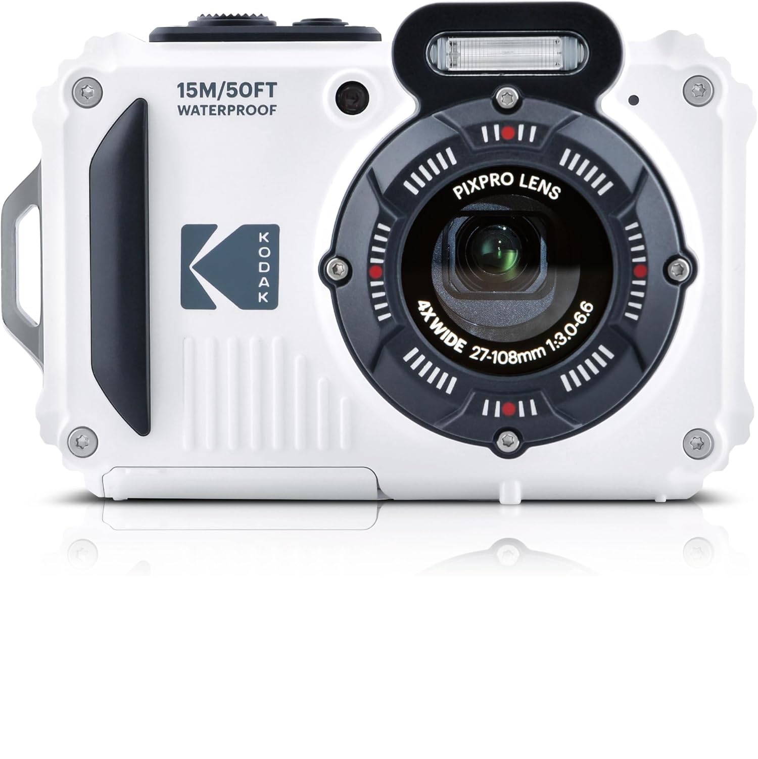 Kodak PIXPRO WPZ2 16MP 4x Zoom Tough Compact Only Camera White