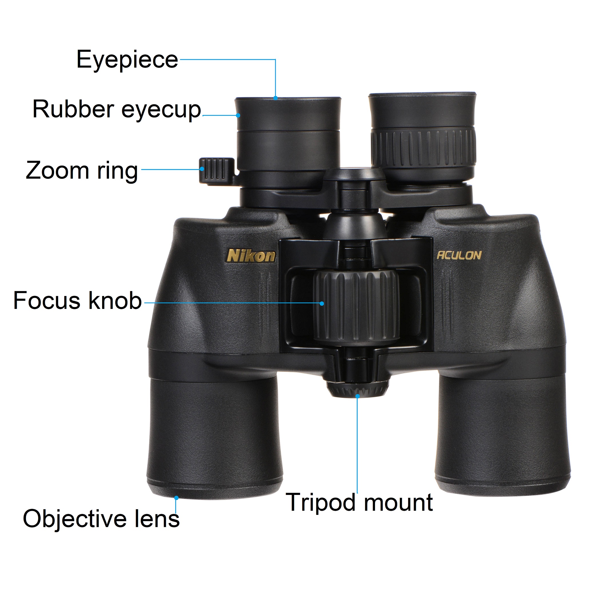 Nikon 818x42 Aculon A211 Binocular (Black)