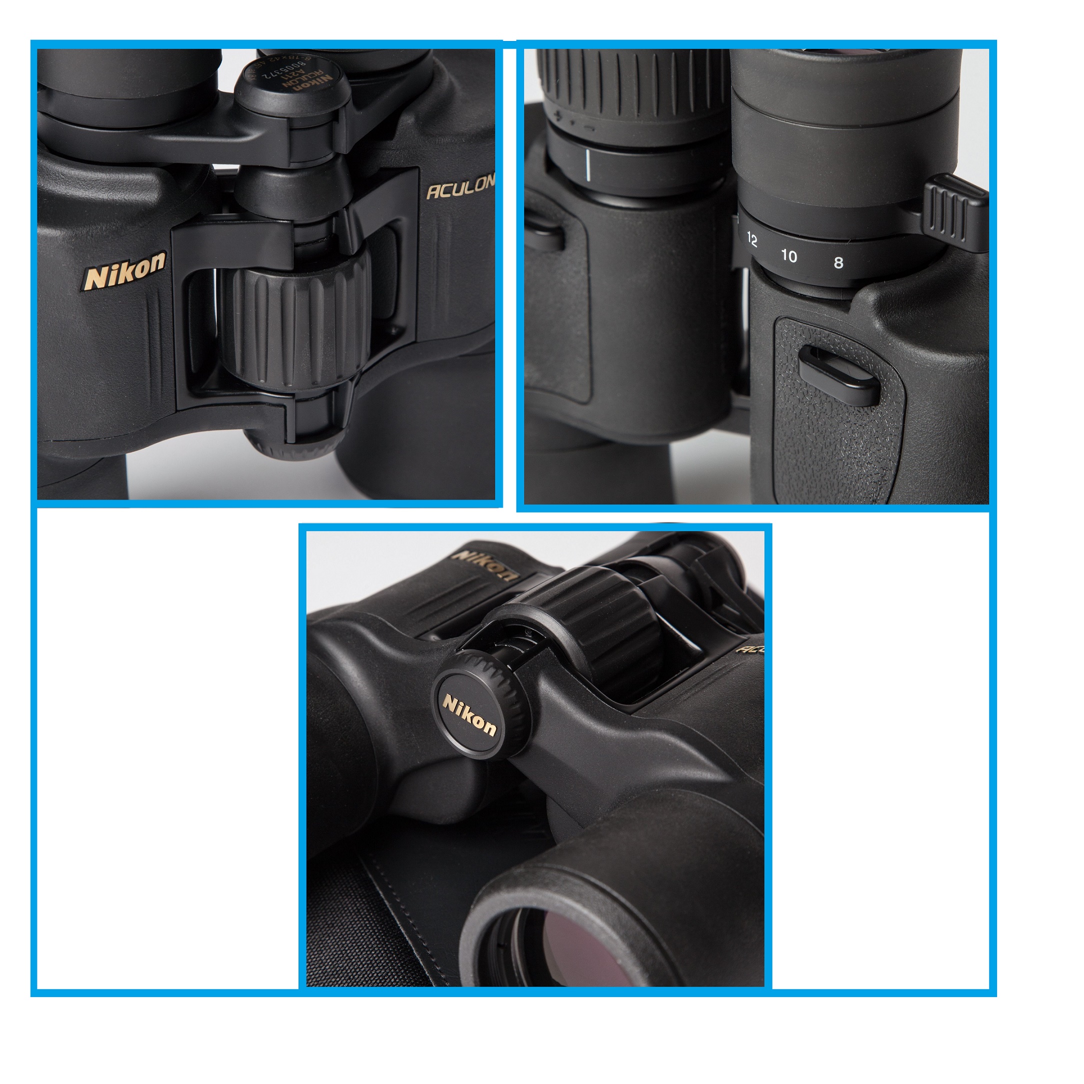 Nikon 818x42 Aculon A211 Binocular (Black)