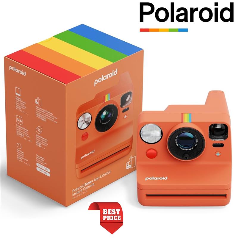 Polaroid Now+ Generation 3 i-Type Instant Camera - Coral