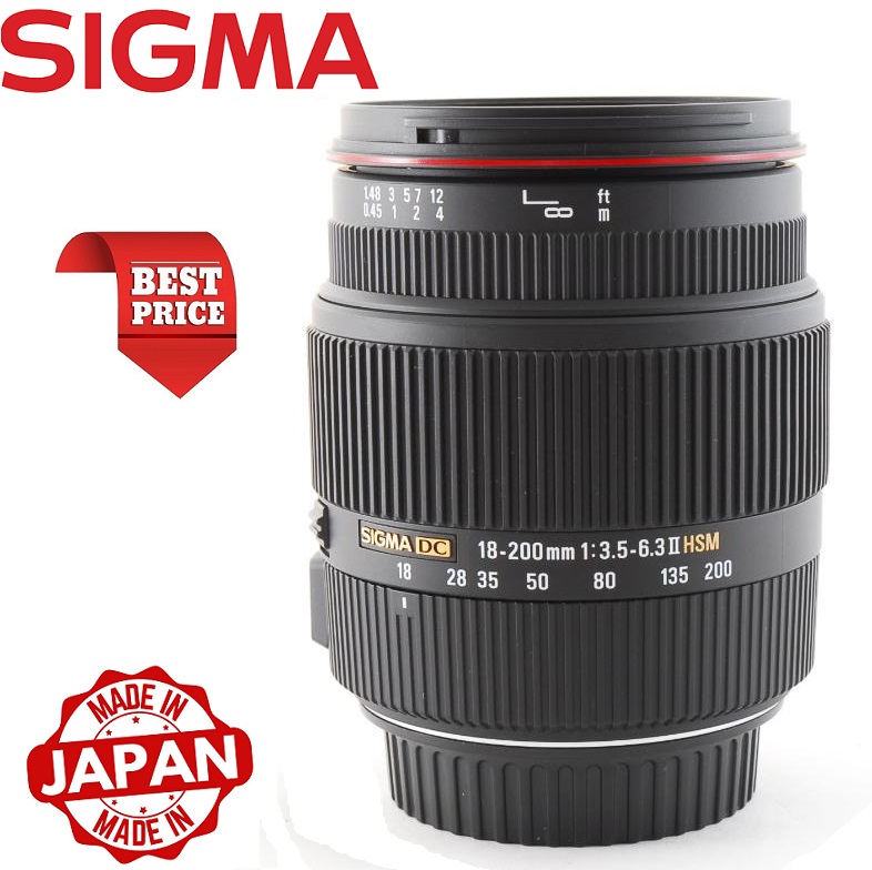 Sigma 18-200mm F3.5-6.3 II DC OS HSM Lens For Canon
