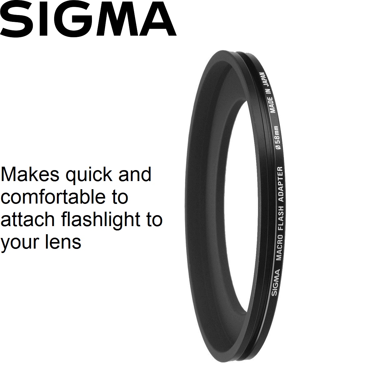 Sigma 58mm Adapter ring for Sigma EM140 Macro Flash Unit