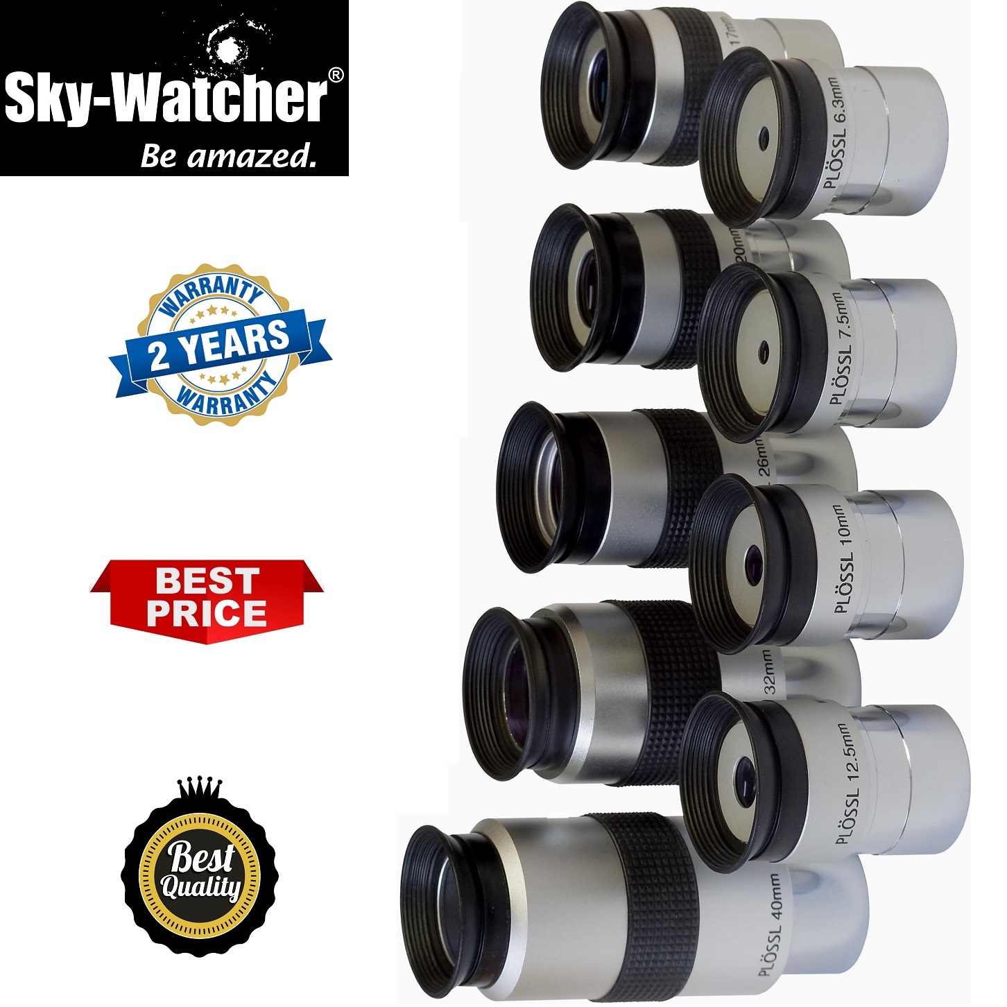 SkyWatcher Super Plossl 9 Pieces Eyepiece Set