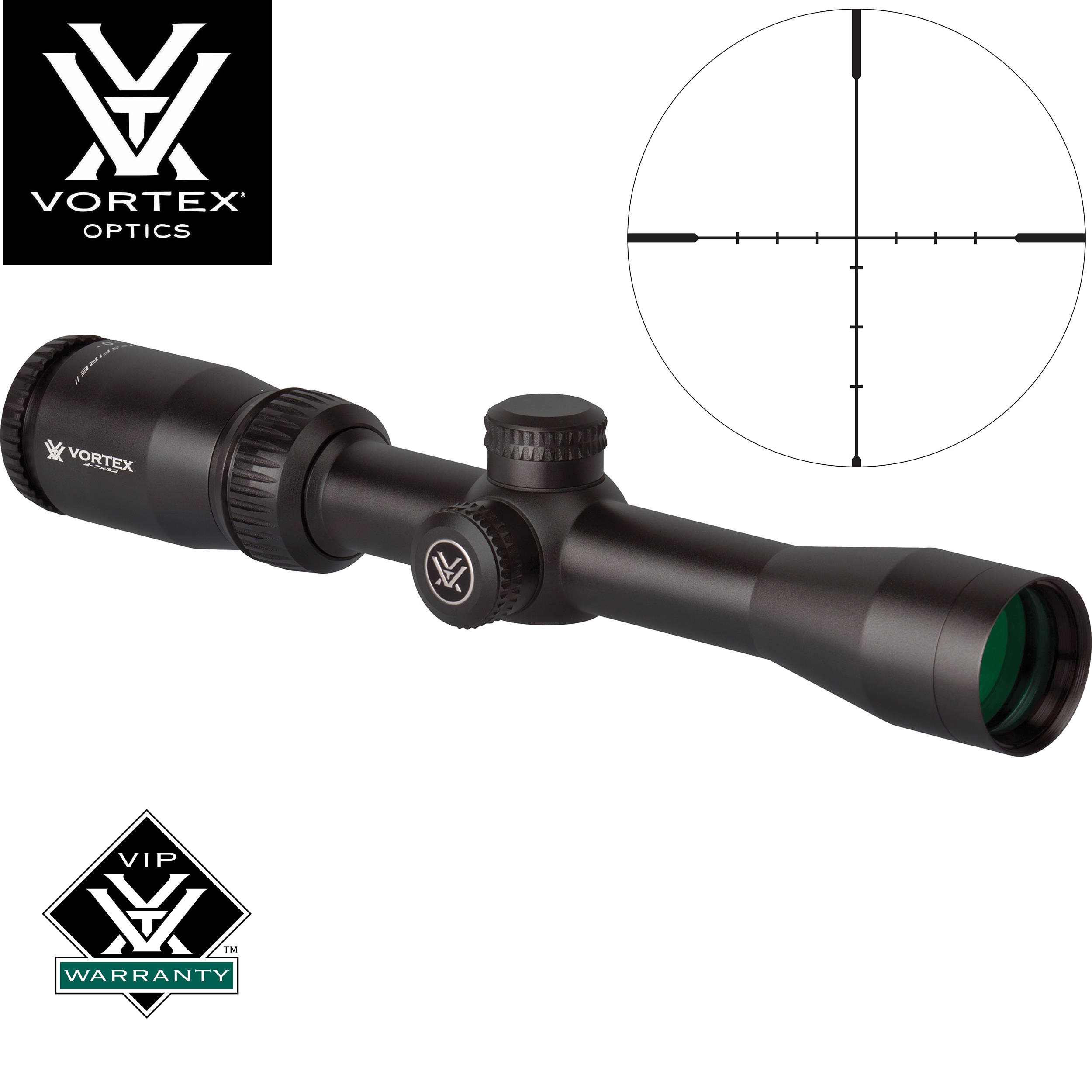 Vortex Crossfire II 2-7x32 Riflescope Matte Black