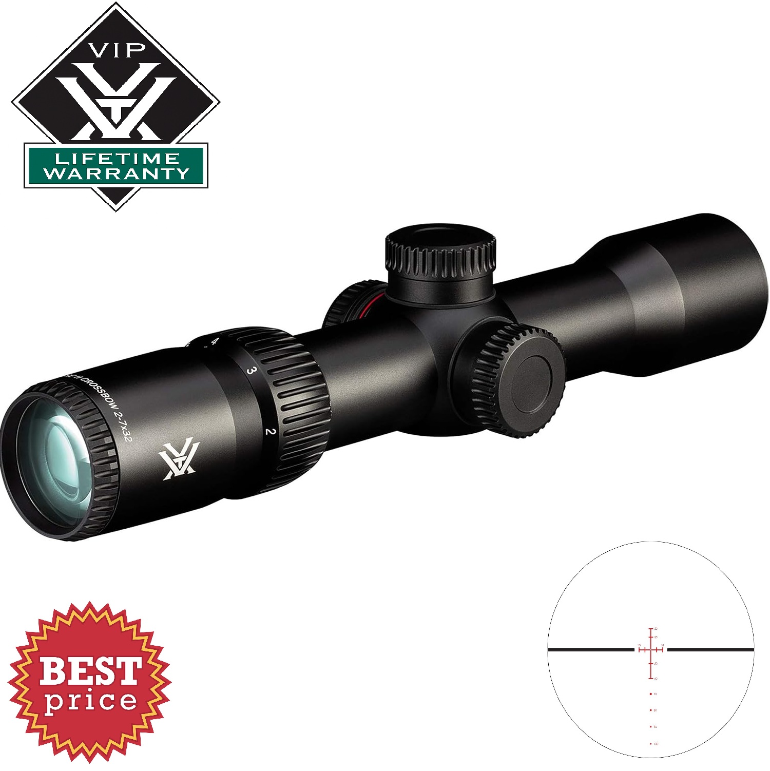 Vortex Optics Crossfire II 2-7x32 Crossbow Scope