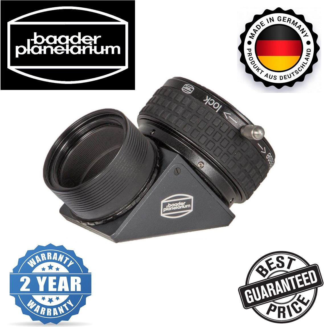 Baader 2 Inch T2 M48 Nose Piece with Safety Kerfs T2 thread 3mm