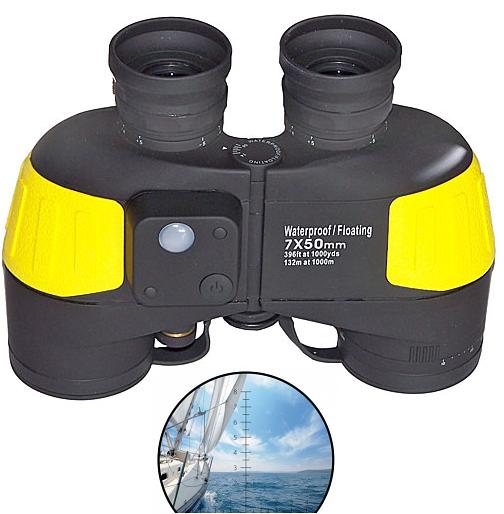 LaScala LSF 7x50 Marine Floating Binocular with Reticule & Compass